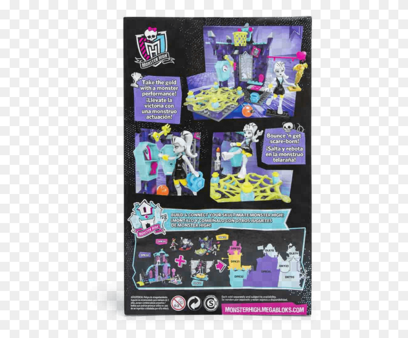473x637 Descargar Png Mega Bloks Monster High Physical Deaducation Frankie Monster High, Pac Man, Máquina De Juego Arcade Hd Png