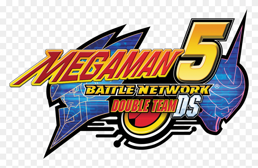 2169x1357 Descargar Png Mega Man Battle Network 5 Double Team Ds Logo Mega Man Battle Network, Pac Man, Máquina De Juego Arcade, Grand Theft Auto Hd Png