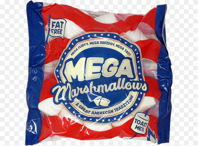 630x623 Mega Marshmallows Snack Mega Marshmallows, Flag, Food, Sweets PNG