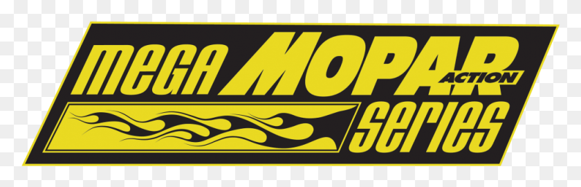 977x264 Descargar Png Mega Mopar Action Series Logo Copy Mopar Logo Transparente Carreras, Texto, Transporte, Pac Man Hd Png