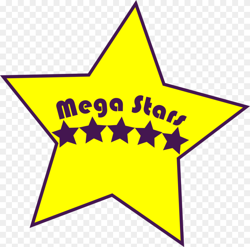 Mega Stars Logo, Star Symbol, Symbol PNG