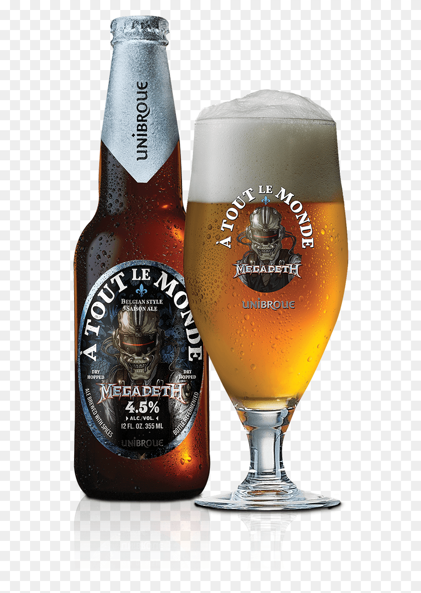 550x1124 Megadeth Atm 12 Oz Uusa And Glass Unibroue A Tout Le Monde, Beer, Alcohol, Beverage HD PNG Download