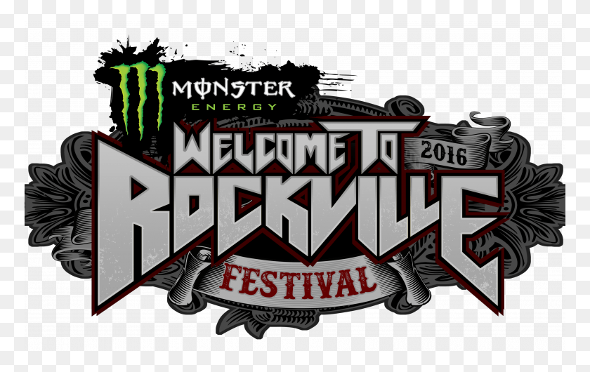 770x470 Megadeth Logo 2016 Welcome To Rockville Lineup, Text, Advertisement, Poster HD PNG Download