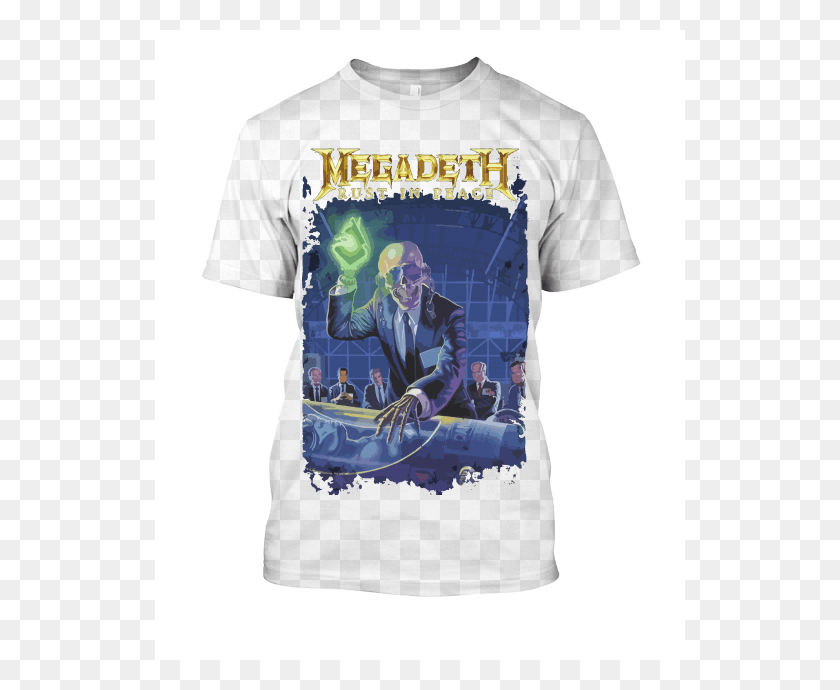 530x630 Megadeth T Shirt Napalm Death T Shirt, Clothing, Apparel, Person HD PNG Download