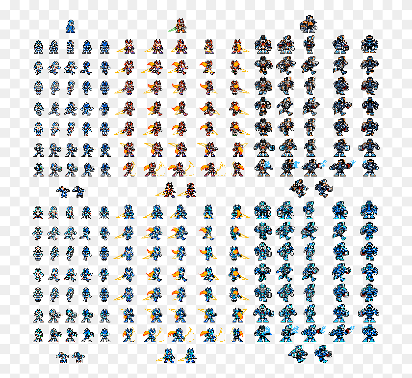 709x709 Megaman 8 Sprite Sheet Joseph And His Brothers Worksheet, Text, Number, Symbol HD PNG Download