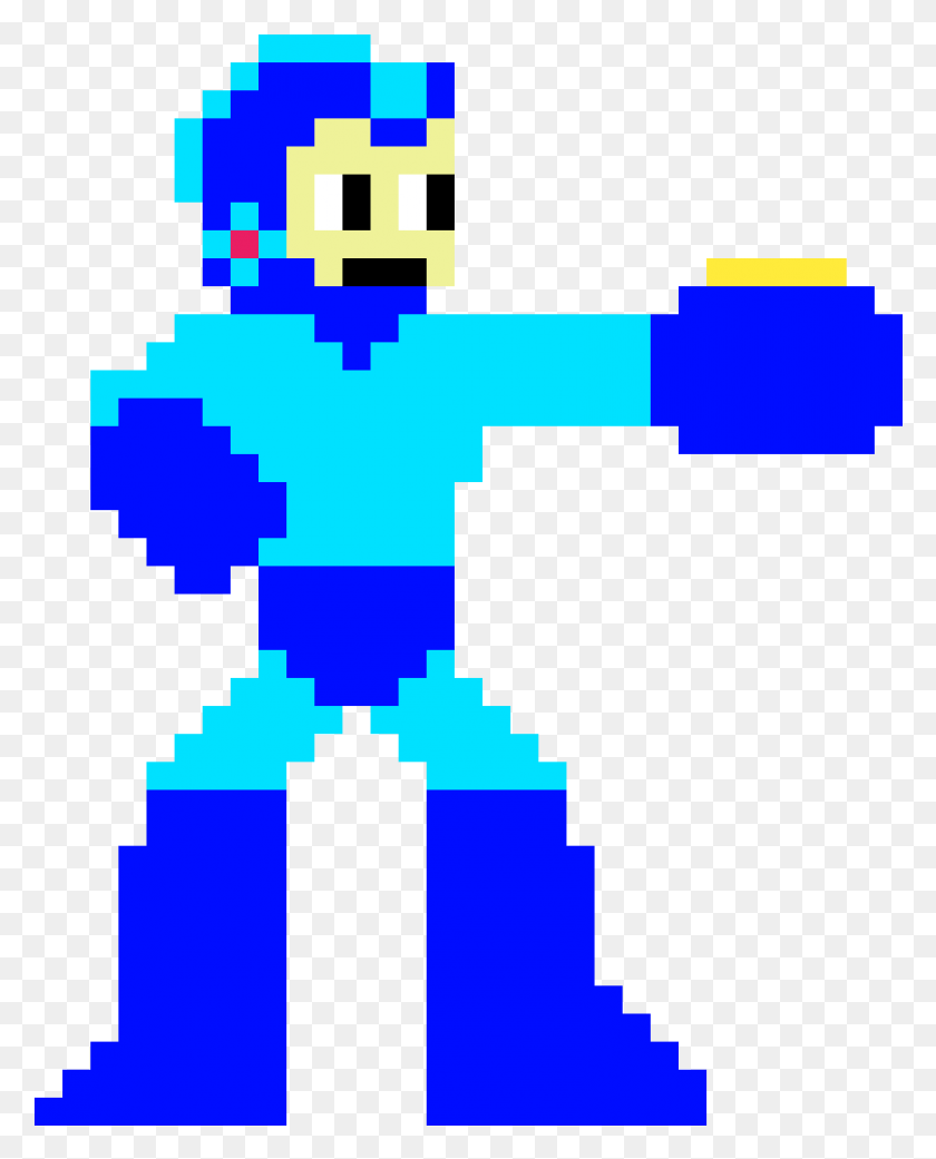 807x1015 Megaman Sprite Pixel Art, Pac Man, Cross, Symbol HD PNG Download