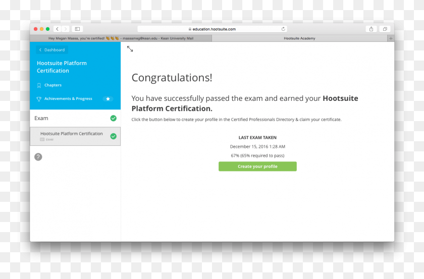 1306x827 Megan Massa39s Blog Hootsuite Platform Certification, File, Webpage, Text HD PNG Download