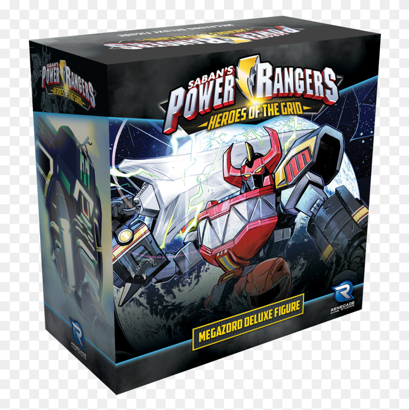 726x783 Descargar Png Megazord Box 3D Rgb Power Rangers, Máquina De Juego De Arcade, Cartel, Anuncio Hd Png