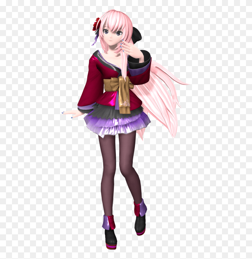 433x802 Megurine Luka Magnet Project Diva, Costume, Skirt, Clothing HD PNG Download