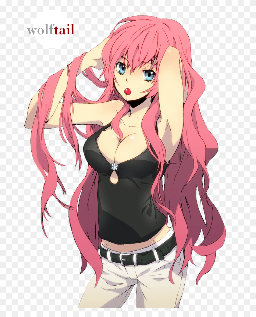 689x980 Megurine Luka Pants Anime Mermaid With Pink Hair, Manga, Comics, Book HD PNG Download