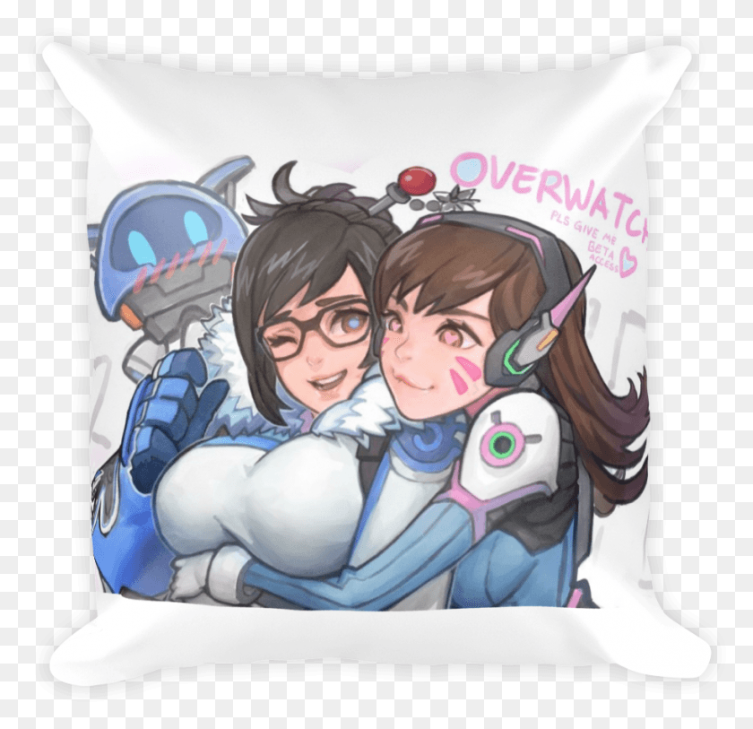 913x882 Mei And D Mei S Robot, Pillow, Cushion, Person HD PNG Download