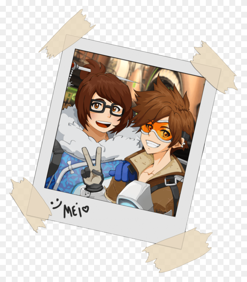 1024x1179 Mei And Tracer Tracer, Comics, Book, Person HD PNG Download