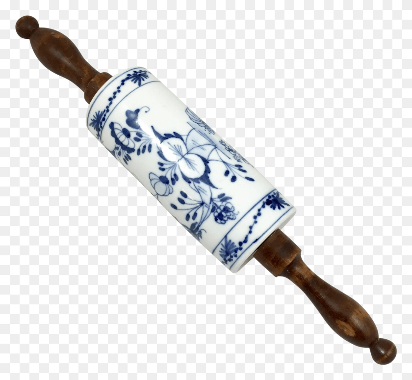 1923x1762 Meissen Blue Onion Rolling Pin From Antiques Of River Beer Bottle, Person, Human, Food HD PNG Download