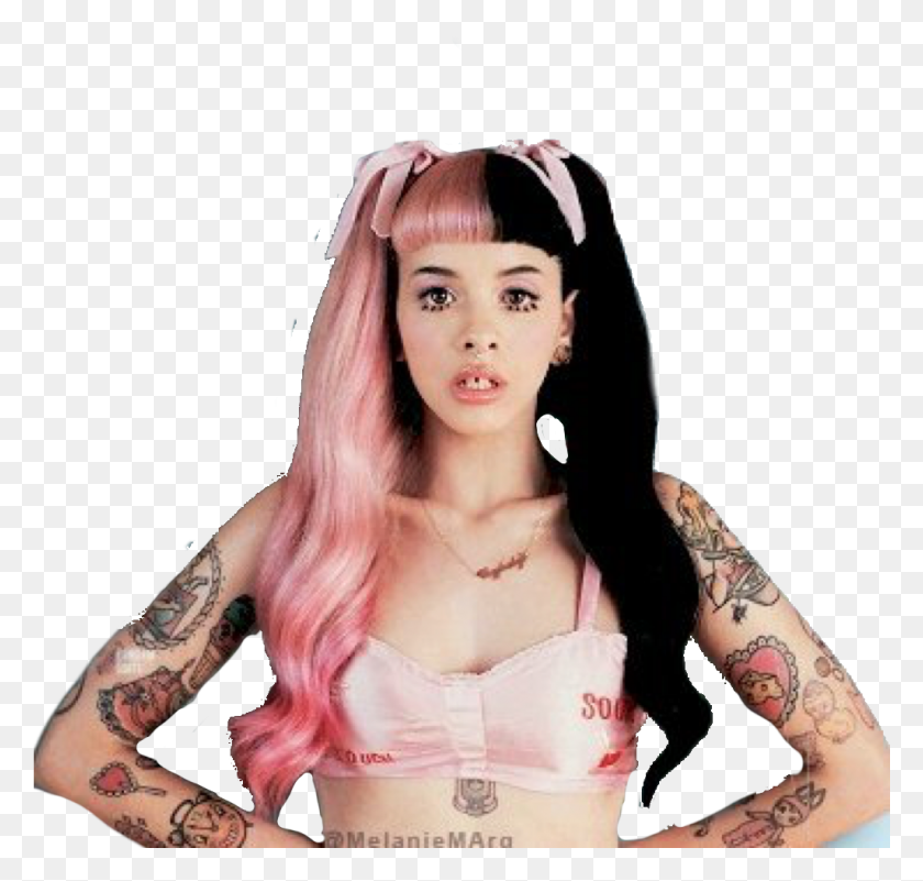 Melaniemartinez Sticker Melanie Martinez Pink Hair, Skin, Person, Human HD ...