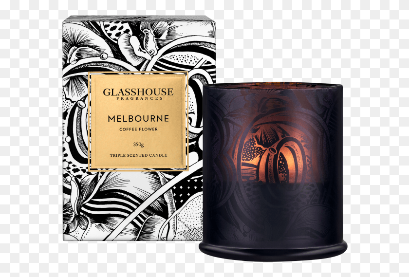 588x509 Melbourne Coffee Flower Limited Edition 350g Triple Glasshouse Melbourne Candle, Text, Coffee Cup, Cup HD PNG Download