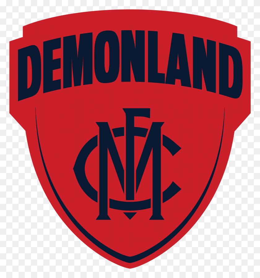 2636x2842 Melbourne Demons Logo Melbourne Vs North Melbourne, Symbol, Trademark, Emblem HD PNG Download