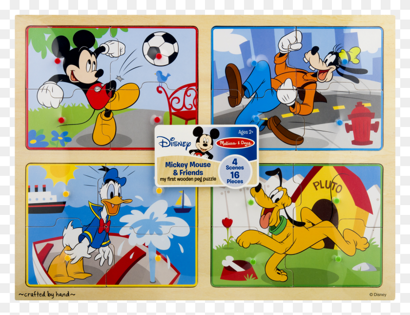 1801x1352 Melissa Amp Doug Disney Baby Mickey Amp Friends My First Disney Classics My First Wooden Peg Puzzle HD PNG Download