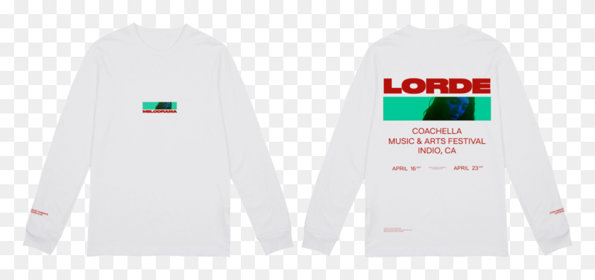 986x424 Melodrama Coachella Long Sleeve Tee Lorde Official Long Sleeved T Shirt, Clothing, Apparel, Long Sleeve HD PNG Download