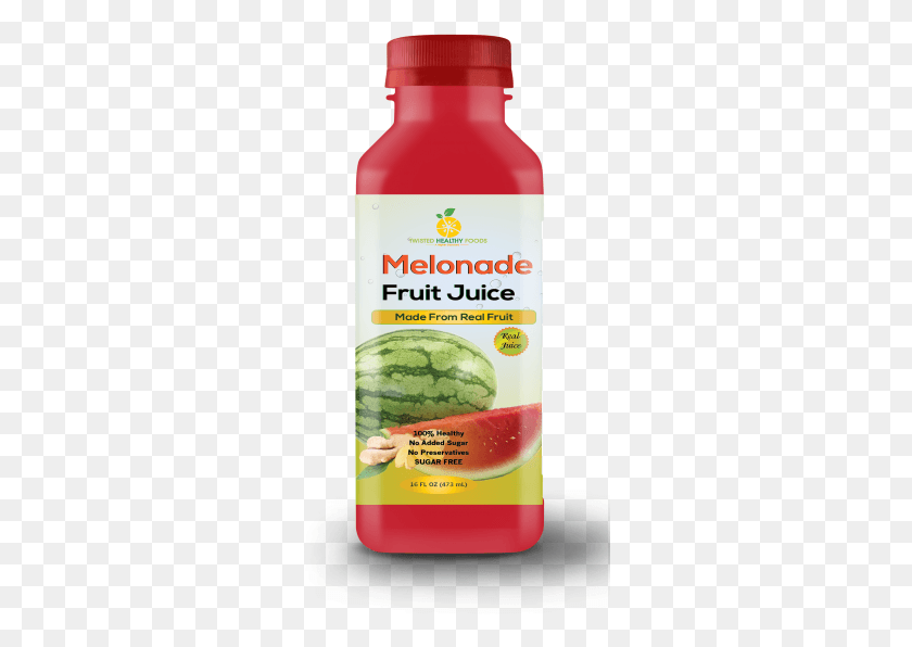 284x536 Melonade Fruit Juice Mockup Watermelon, Plant, Food, Ketchup HD PNG Download