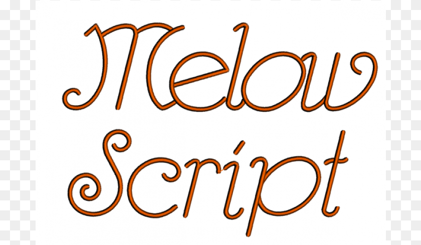 700x489 Melow Font Machine Embroidery Script Upper And Lower Calligraphy, Text, Handwriting PNG