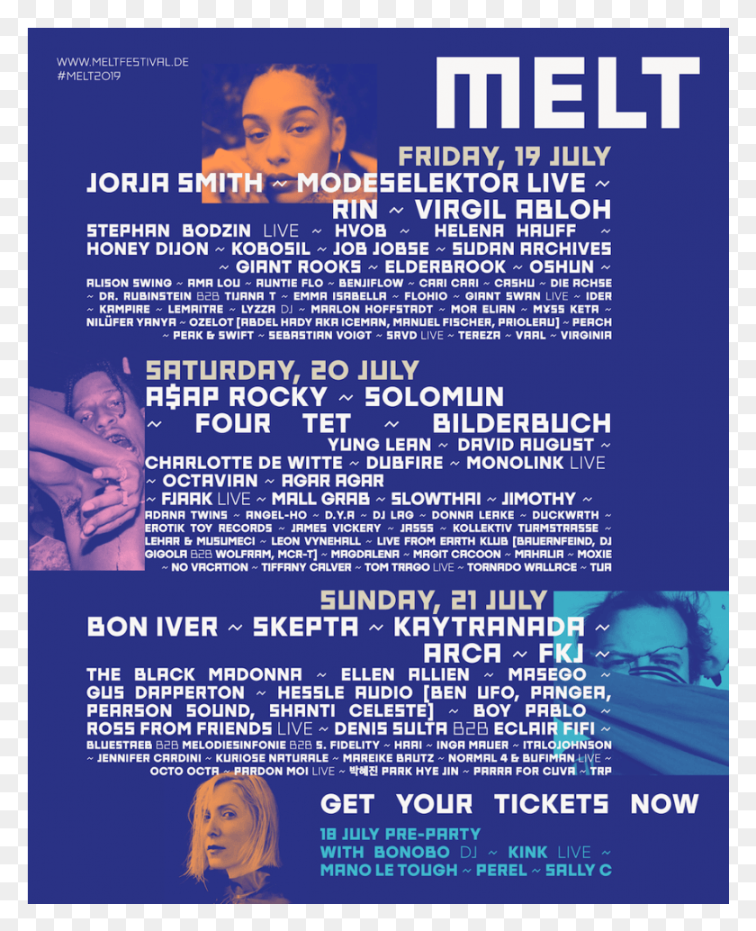 881x1101 Melt Festival Line Up 2019, Advertisement, Flyer, Poster HD PNG Download