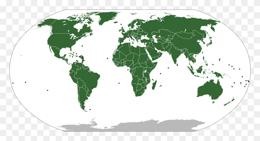 1818x924 Страны-Члены Направления Движения Карта Мира, Карта, Диаграмма, Участок Hd Png Скачать