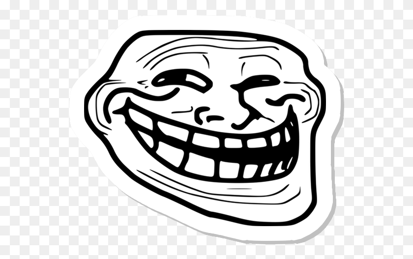 560x468 Meme Sticker Messages Sticker 11 Troll Face Meme Ifunny, Dish, Meal, Food HD PNG Download