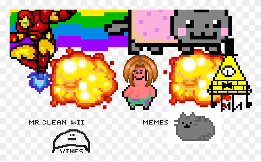 1001x593 Мемы Захватят Мир Dah World Sub Draw Nyan Cat, Графика, Текст Hd Png Скачать