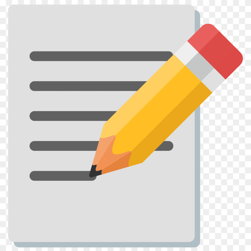 Memo Emoji Clipart, Pencil PNG