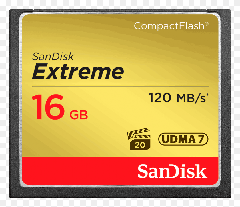 999x852 Memory Card Compactflash 16gb Sandisk Cf Extreme, Text, Monitor, Screen HD PNG Download