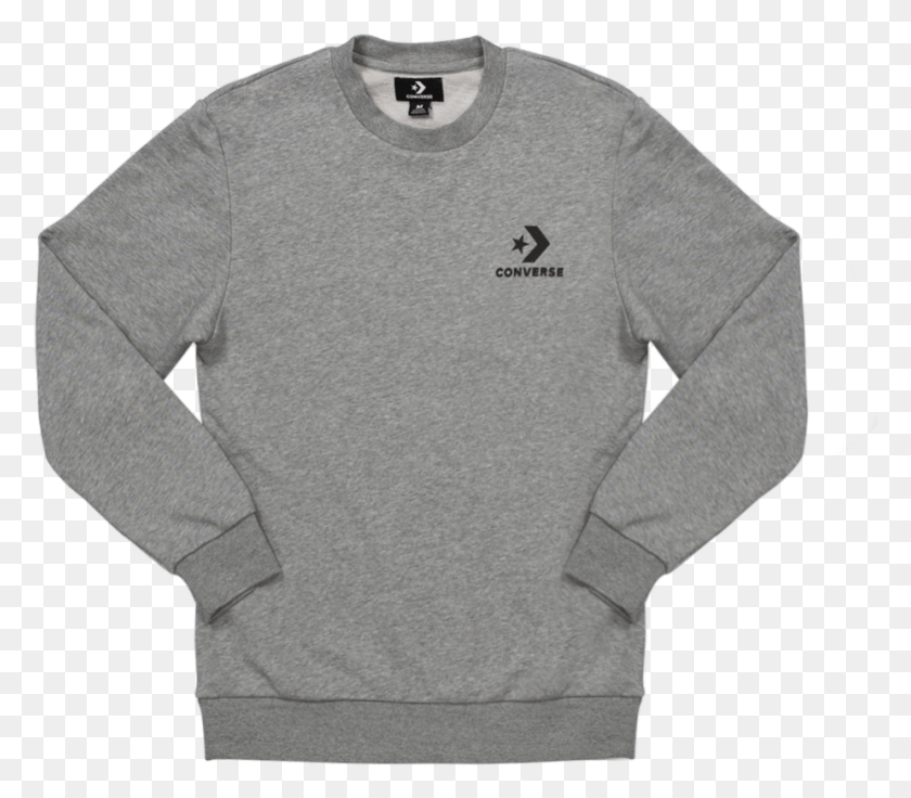 924x801 Men Converse Star Chevron Graphic Crew Vintage Grey Sweater, Clothing, Apparel, Sweatshirt HD PNG Download