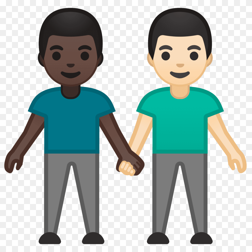 Men Holding Hands Emoji Clipart, Clothing, T-shirt, People, Person Transparent PNG