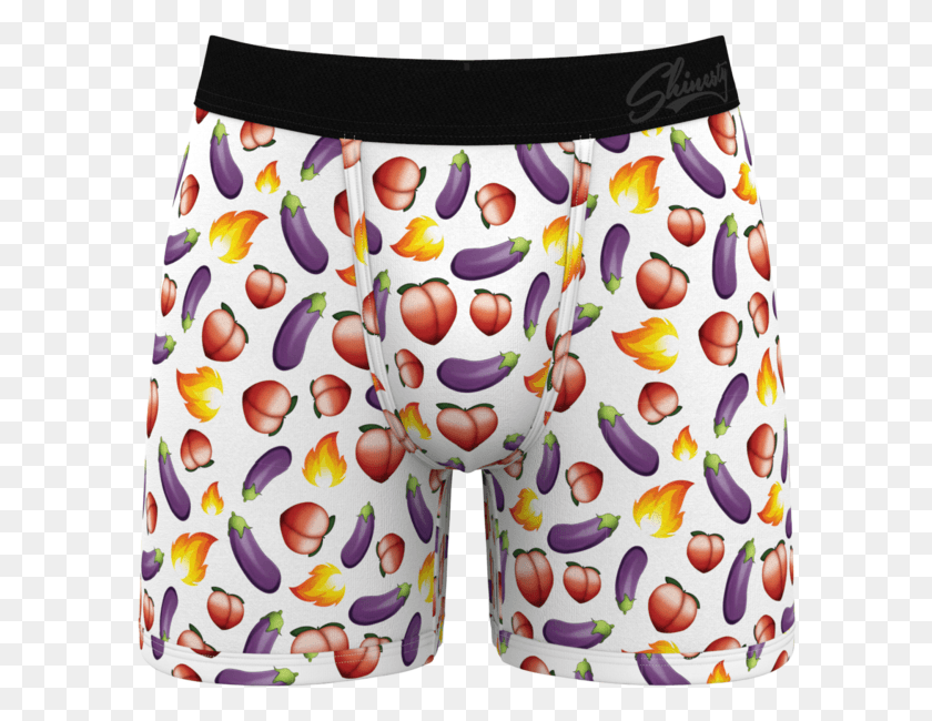 596x590 Men S Emoji Boxers American Eagle Underwear Eggplant, Clothing, Apparel, Birthday Cake HD PNG Download