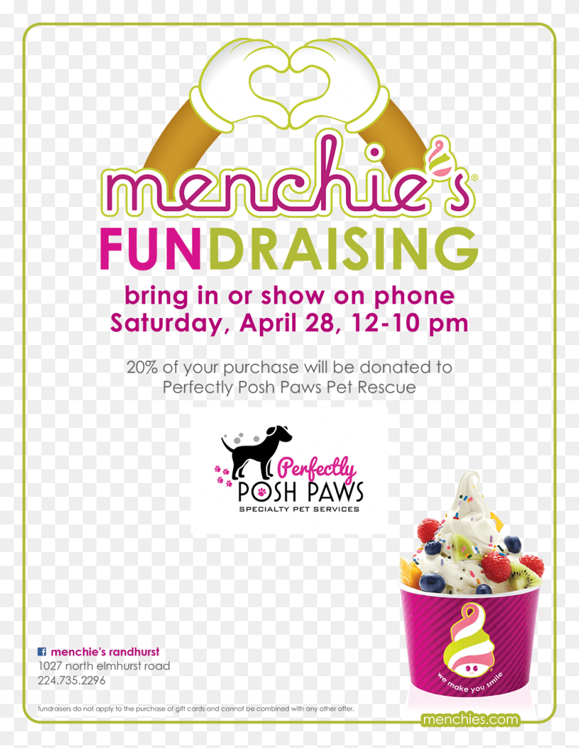 1000x1314 Menchies Fundraiser Menchies, Advertisement, Poster, Flyer HD PNG Download