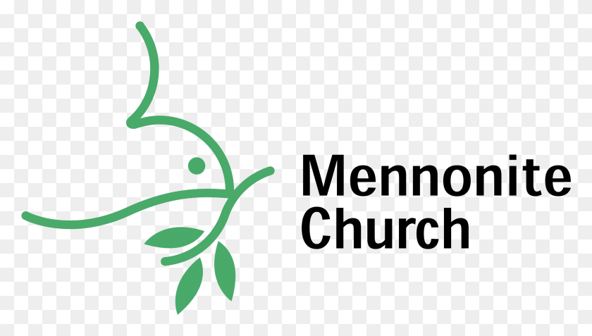 2331x1248 Mennonite Church Logo Transparent Mennonite Logo, Text, Green, Plant HD PNG Download