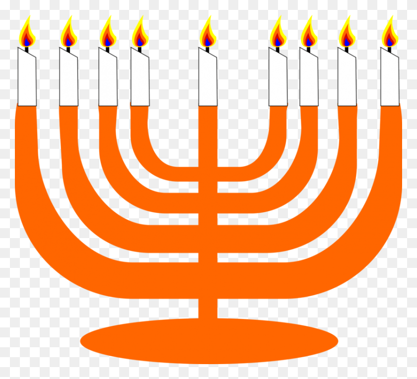 830x750 Menorah Judaism Jewish Holiday Synagogue Hanukkah Menorah Clip Art, Light, Pattern HD PNG Download
