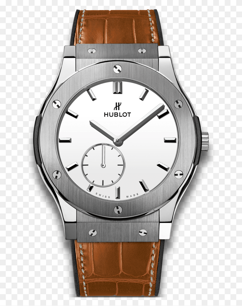 657x1001 Mens Leather Band Hublot Watch, Wristwatch, Analog Clock, Clock HD PNG Download