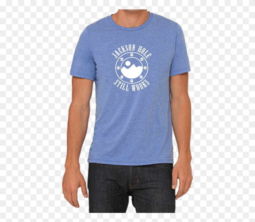 435x671 Mens T Blue Front, Clothing, Apparel, T-shirt HD PNG Download