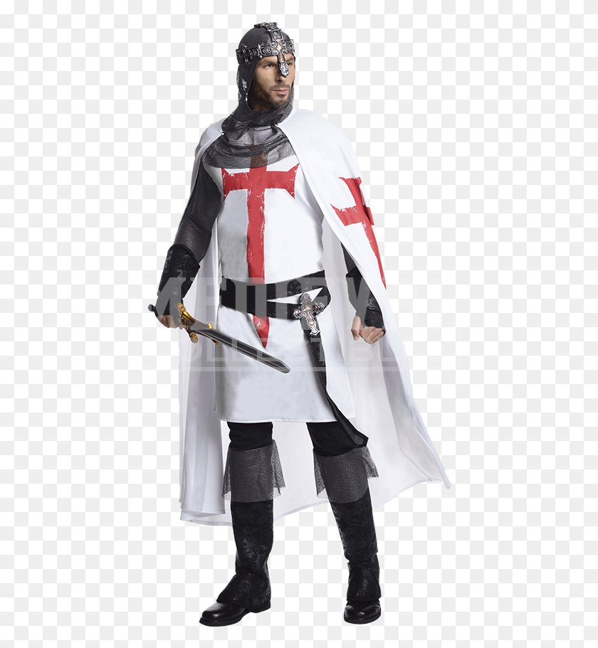 462x851 Mens White Knight Costume From Medieval Collectibles Knight Costume, Clothing, Apparel, Person HD PNG Download