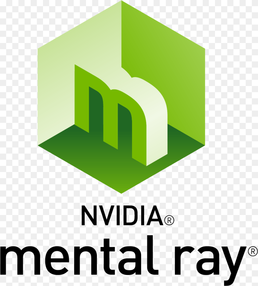 981x1087 Mental Ray Logo Nvidia Mental Ray Logo, Green Sticker PNG