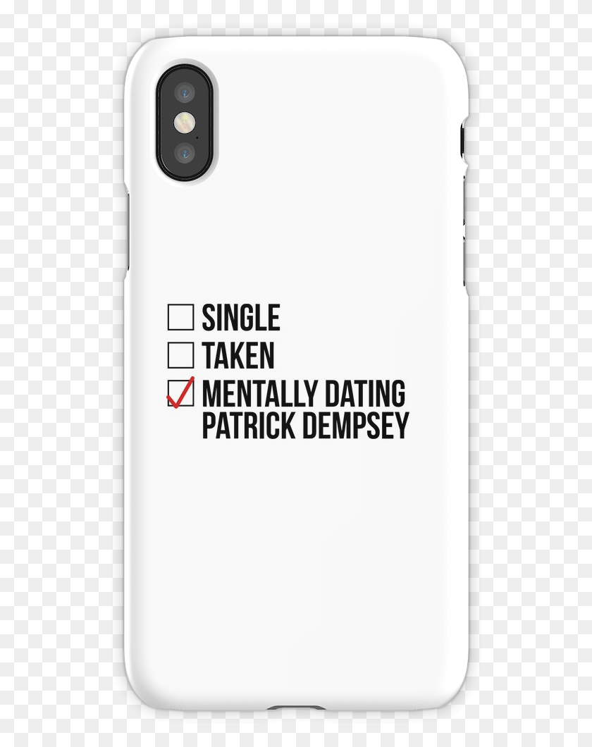 534x1000 Mentally Dating Patrick Dempsey Iphone X Snap Case Mobile Phone Case, Phone, Electronics, Cell Phone HD PNG Download