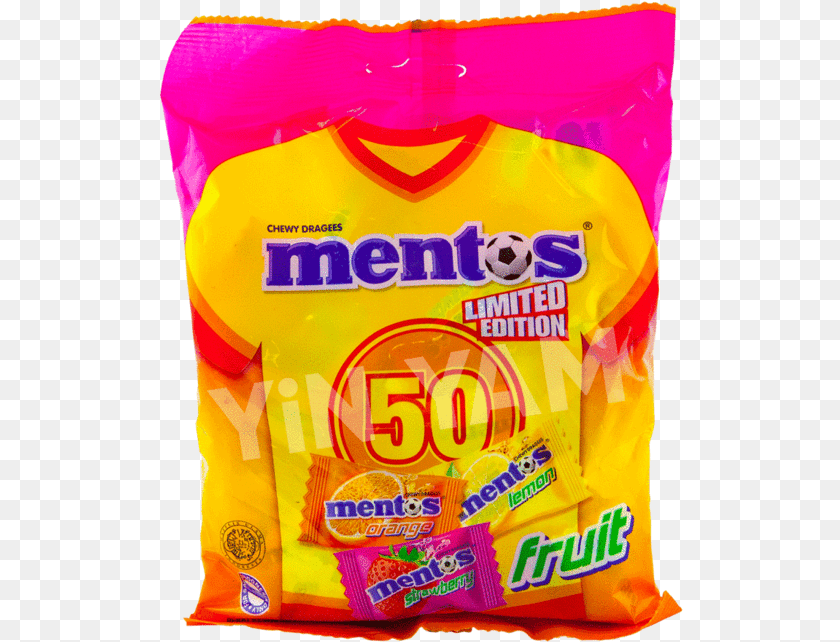 Mentos Fruit Candy Bag 135g Snack, Food, Sweets, Can, Tin Clipart PNG