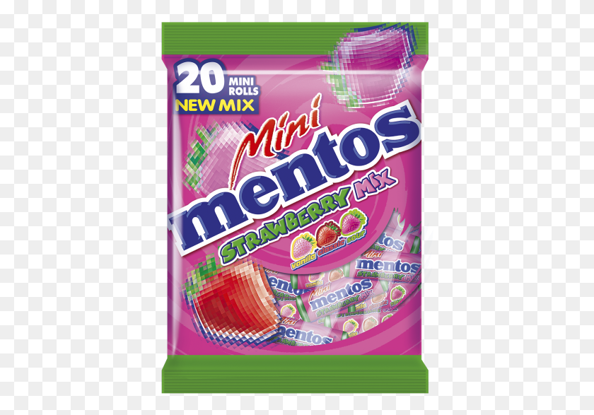 386x527 Mentos Mini Mix Bag Snack, Жевательная Резинка, Конфеты, Еда Hd Png Скачать