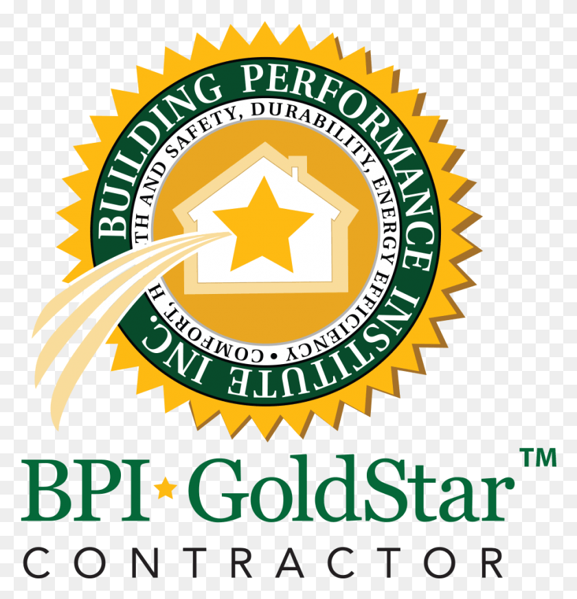 924x963 Menu Bpi Gold Star Contractor Logo, Symbol, Label, Text HD PNG Download