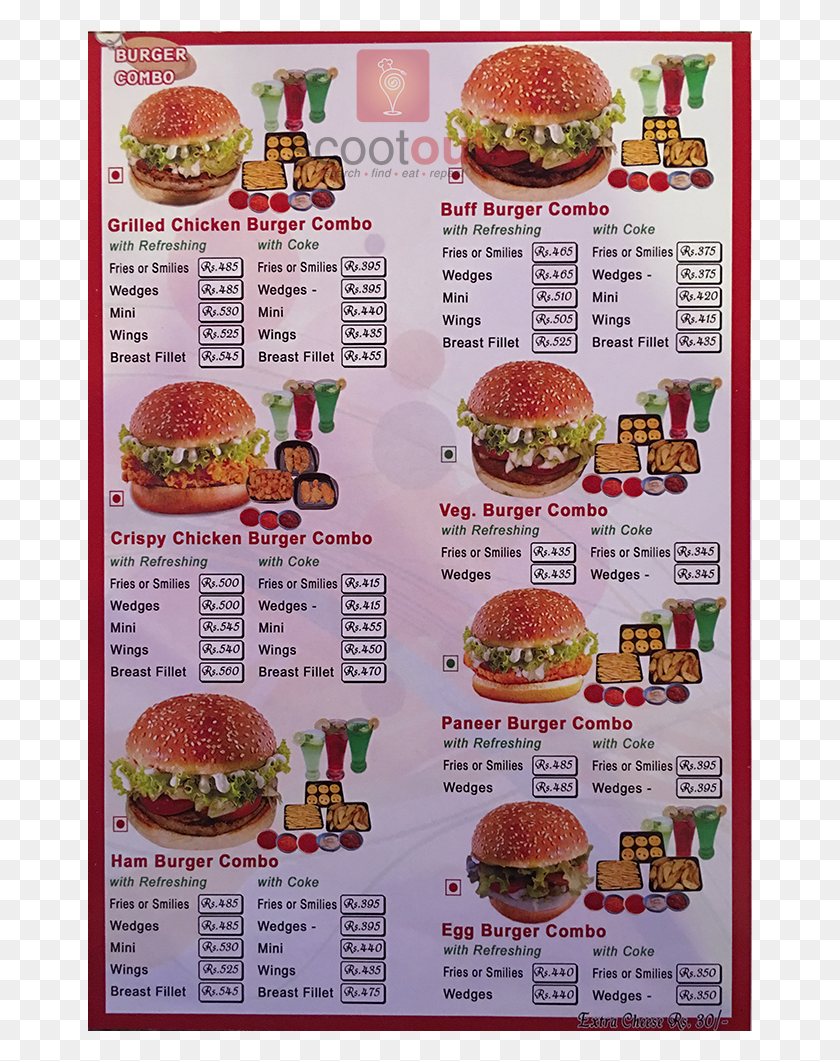 665x1001 Menu Junk Food, Text, Burger, Food HD PNG Download