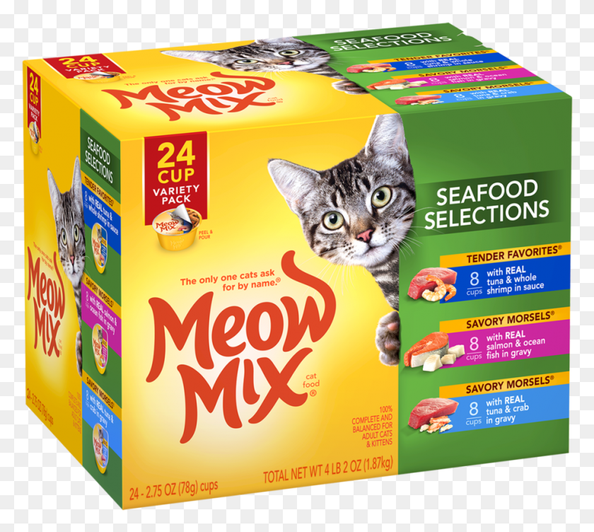 953x846 Meow Mix Wet Food, Cat, Pet, Mammal HD PNG Download