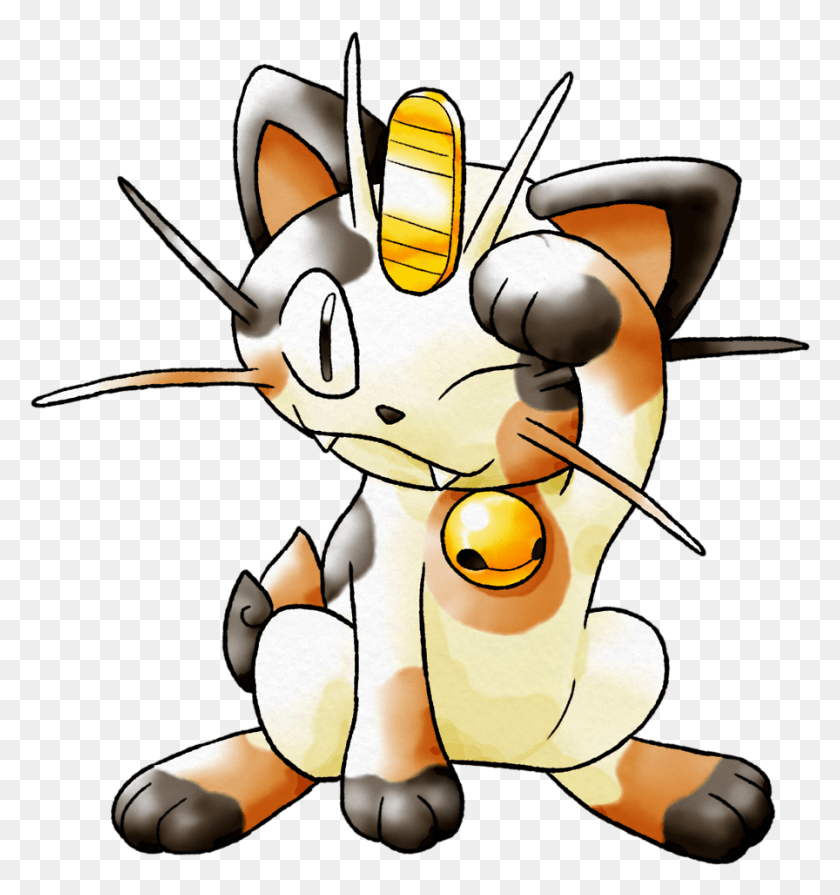 896x960 Meowth 053 Persian Cartoon, Toy, Animal, Insect HD PNG Download
