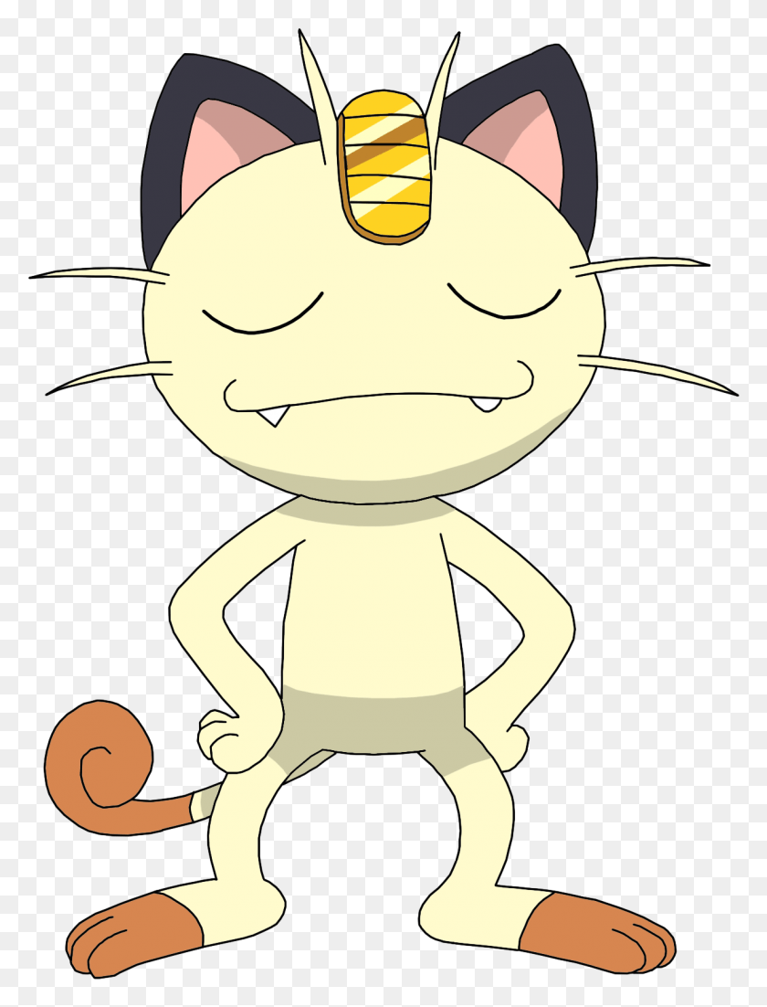1224x1636 Meowth Standing Vector By Fat Meowth, Cupid HD PNG Download