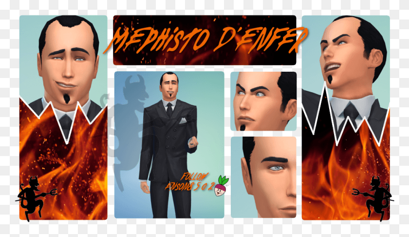 1019x557 Mephisto Zpsf12b1d90 Poster, Person, Tie, Accessories HD PNG Download