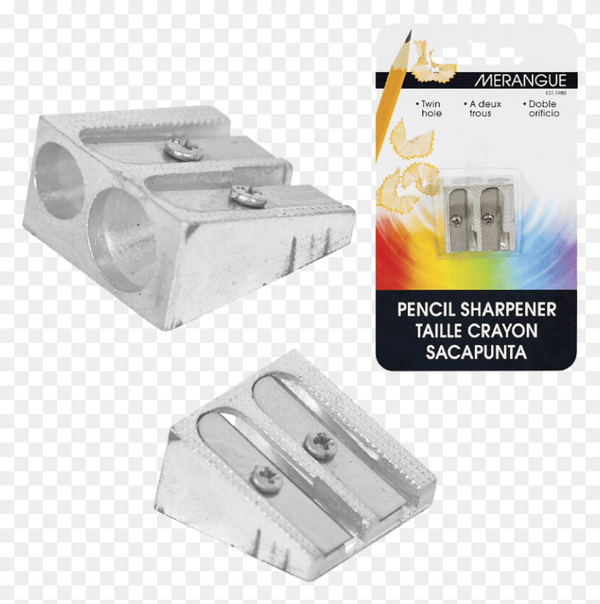 812x819 Merangue Twin Hole Aluminum Pencil Sharpener Electronics, Fuse, Electrical Device HD PNG Download
